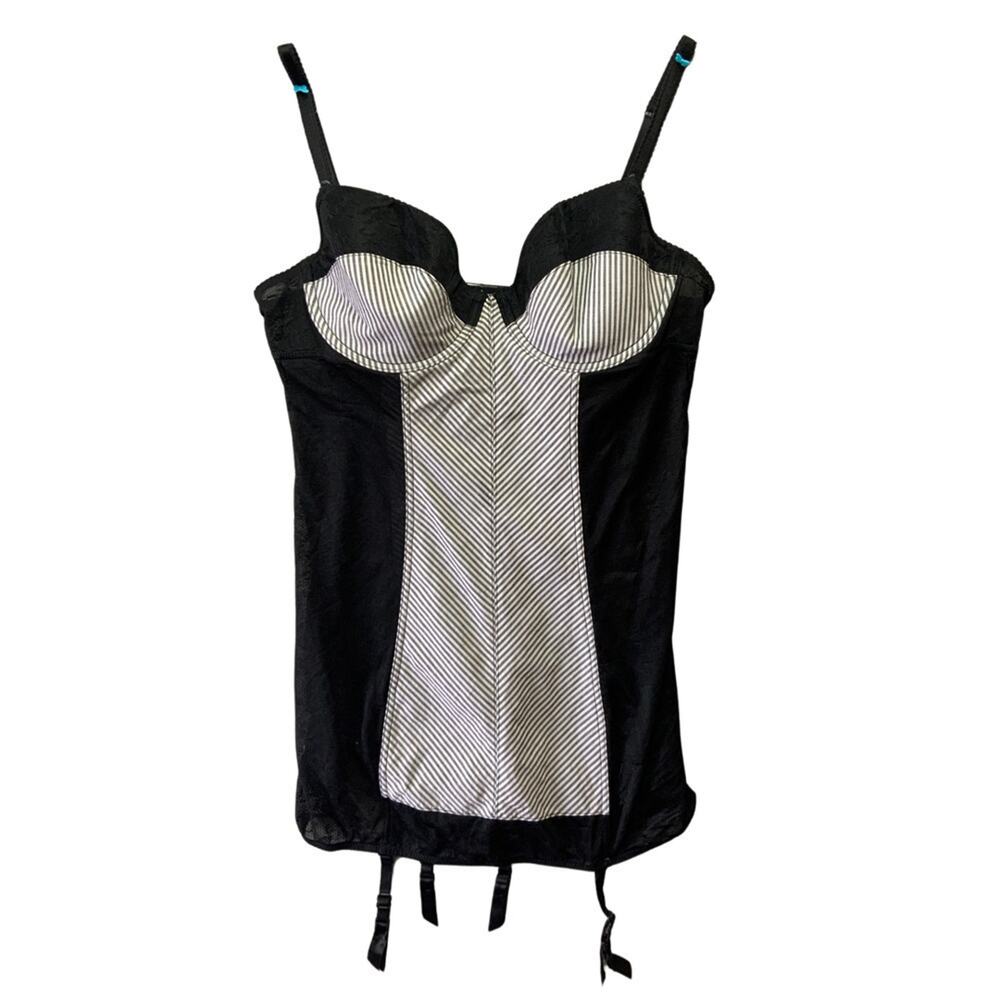 Victoria's Secret VTG Sexy Little Things Cottagecore Black Bustier  Corset L